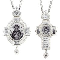 ( 2.7.1590л-2/1л-К )( Панагия с цепью )( Юв. Сплав )