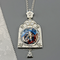 (2.7.1578л-18/1л) (Панагия с цепью) (Юв. сплав)
